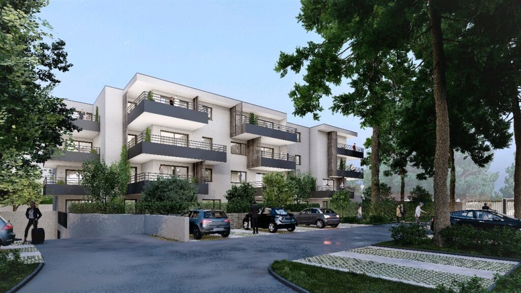 Vue perspective - Programme immobilier neuf - le jardin de lise