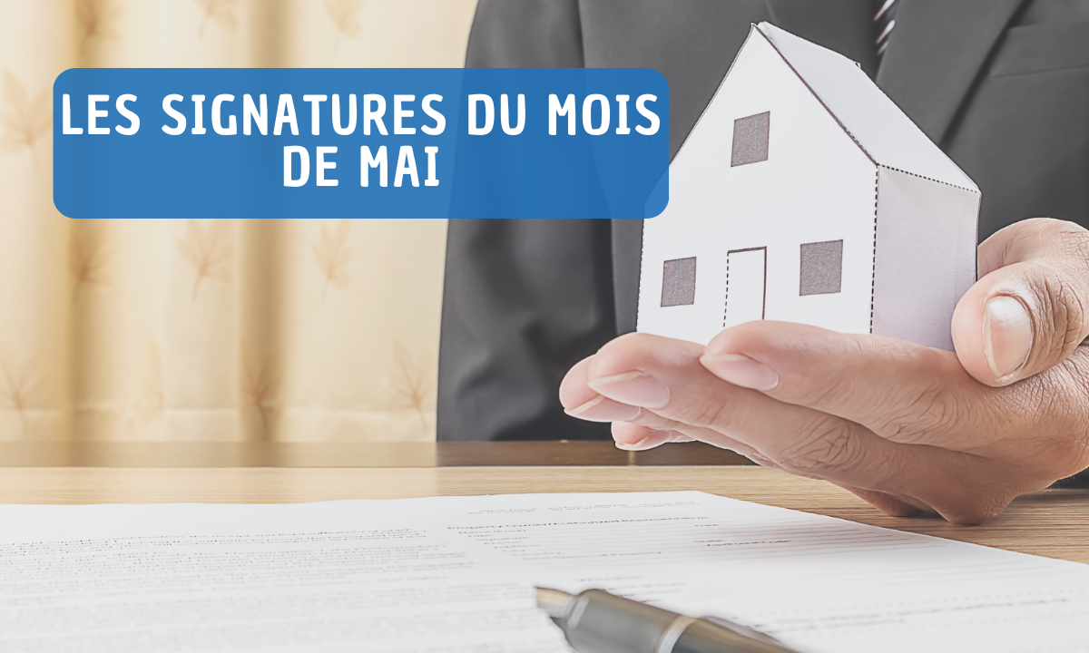 Fond les signatures du mois de Mai