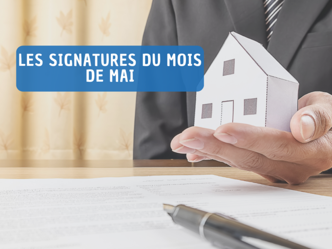 Fond les signatures du mois de Mai